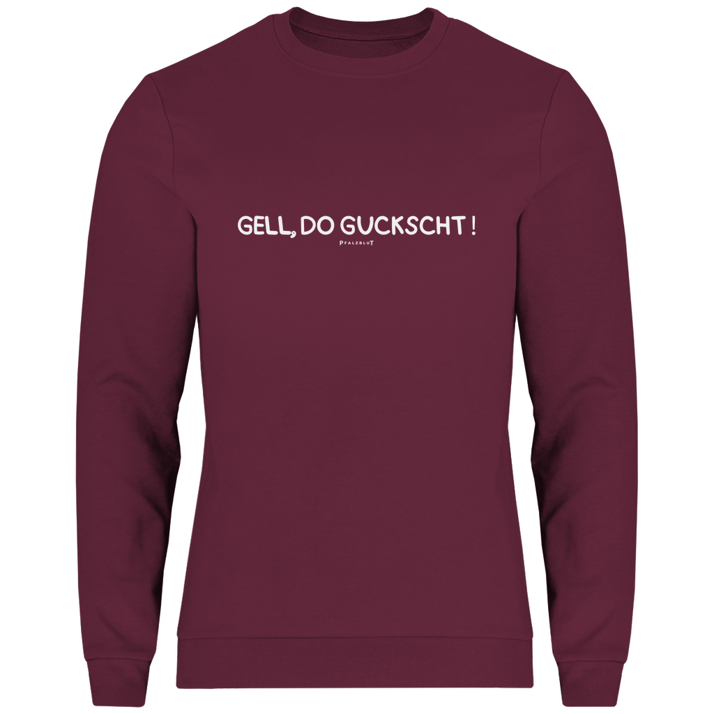 Herren Sweatshirt "Gell, do guckscht"