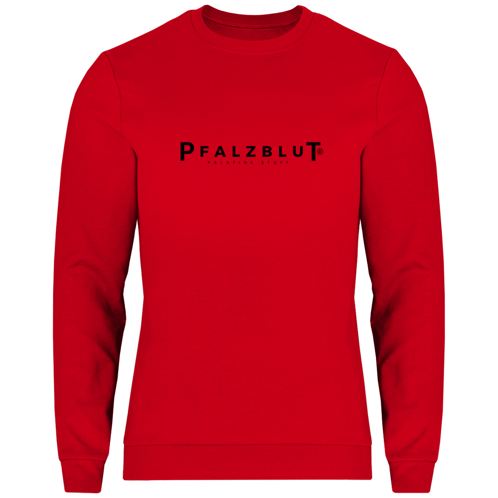 Herren Sweatshirt Pfalzblut Logo Schwarz