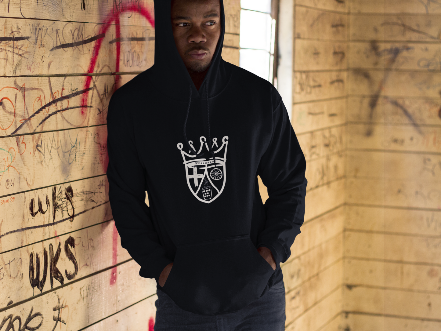 Herren Hoodie "Pfalzblut Wappen"