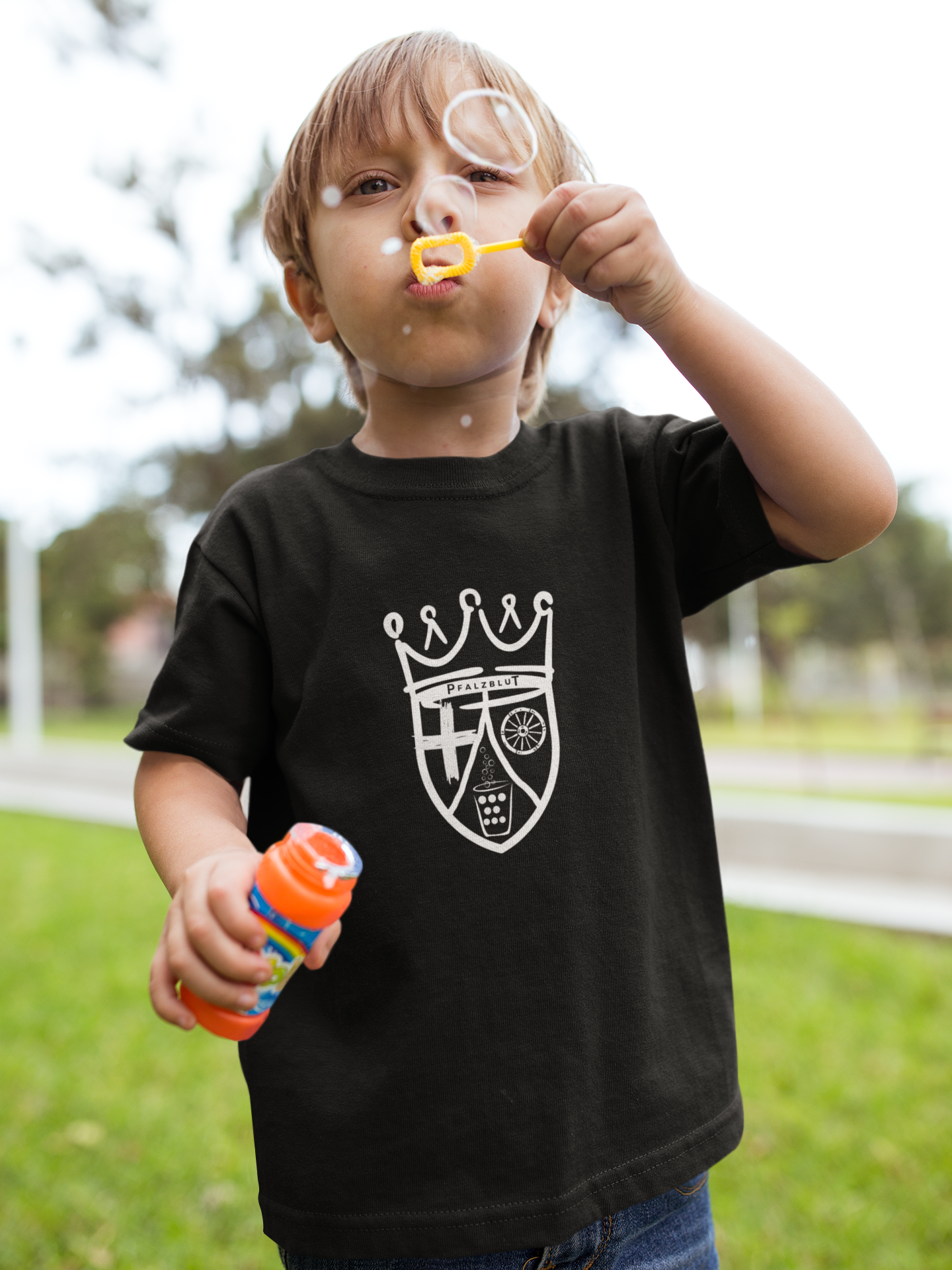 Kinder Basic T-Shirt "Pfalzblut Wappen"