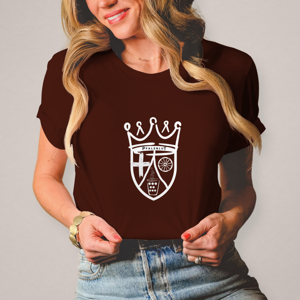Damen T-Shirt "Pfalzblut Wappen"