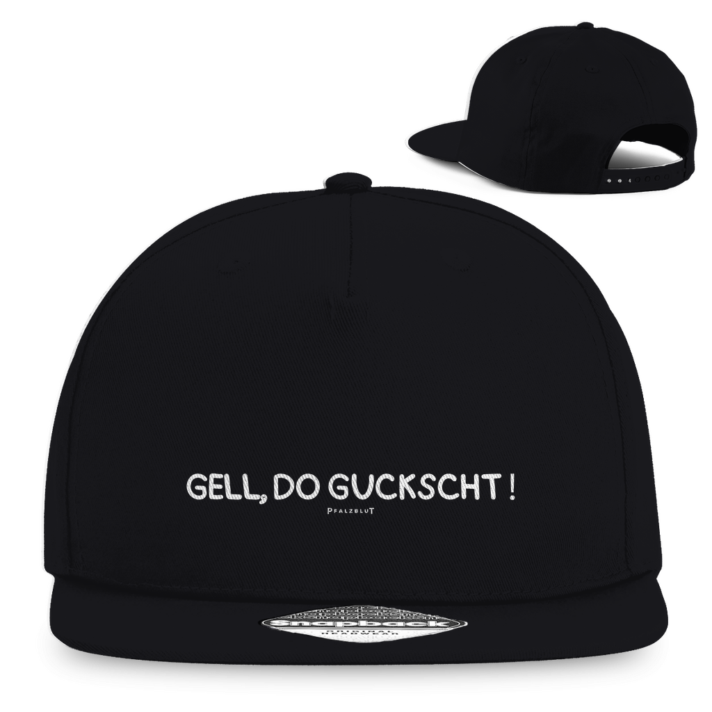 Snapback Rapper Cap "Gell, do guckscht"