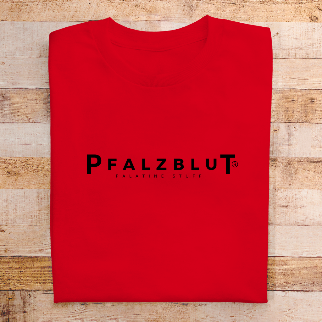 Herren T-Shirt Pfalzblut Logo Schwarz