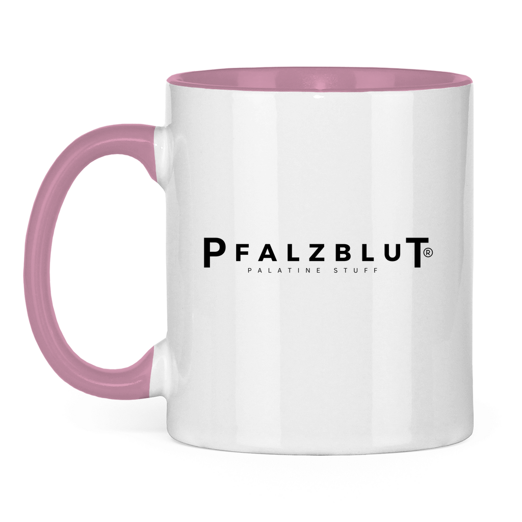Tasse zweifarbig Pfalzblut Logo