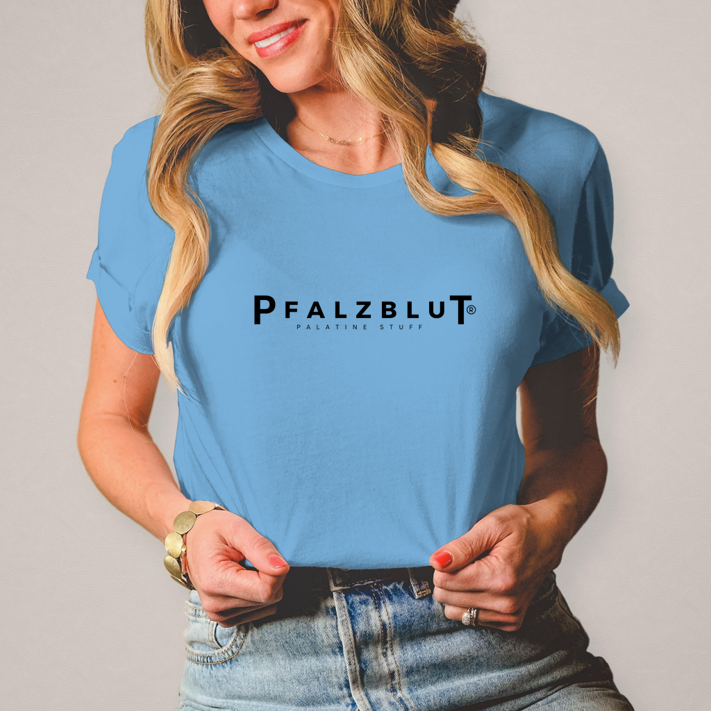 Damen T-Shirt Pfalzblut Logo Schwarz