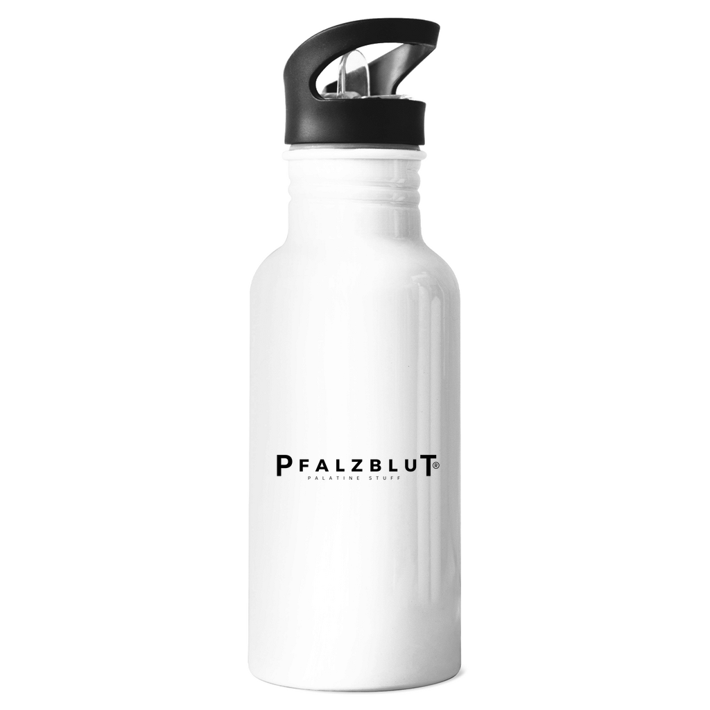Edelstahl-Trinkflasche Pfalzblut Logo Schwarz