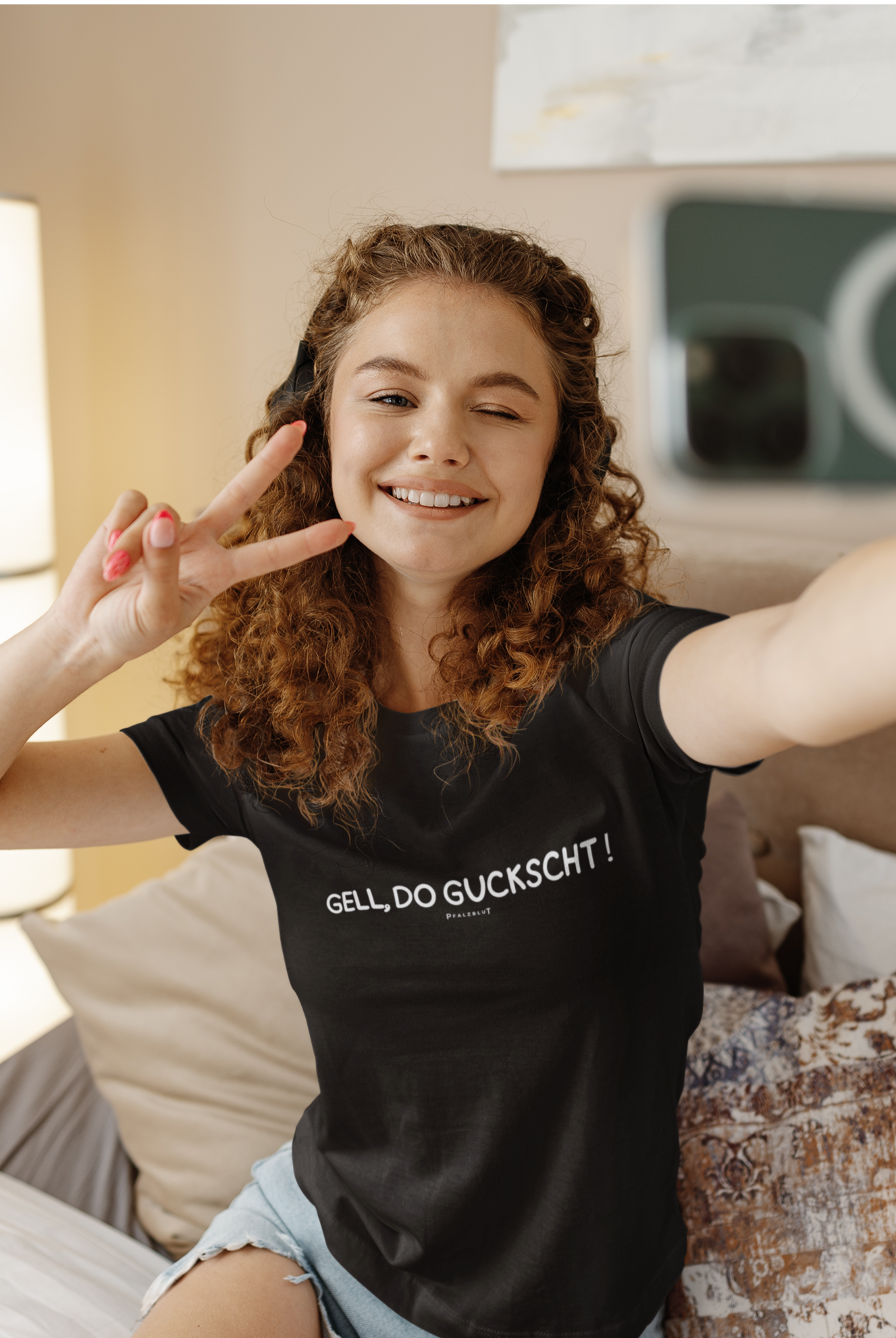 Kinder Basic T-Shirt "Gell, do guckscht"