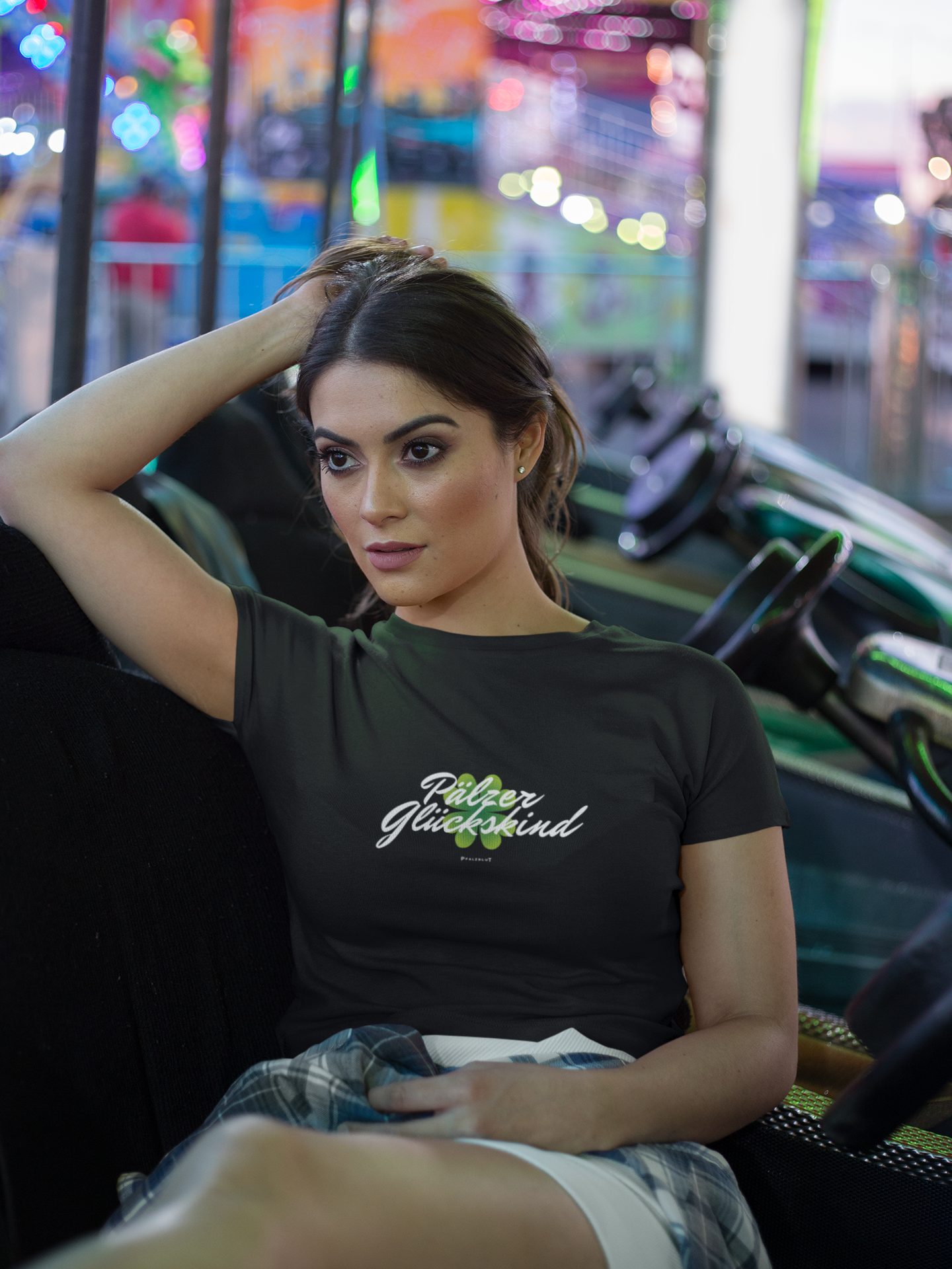 Pfalzblut T-Shirt schwarz "Pälzer Glückskind"