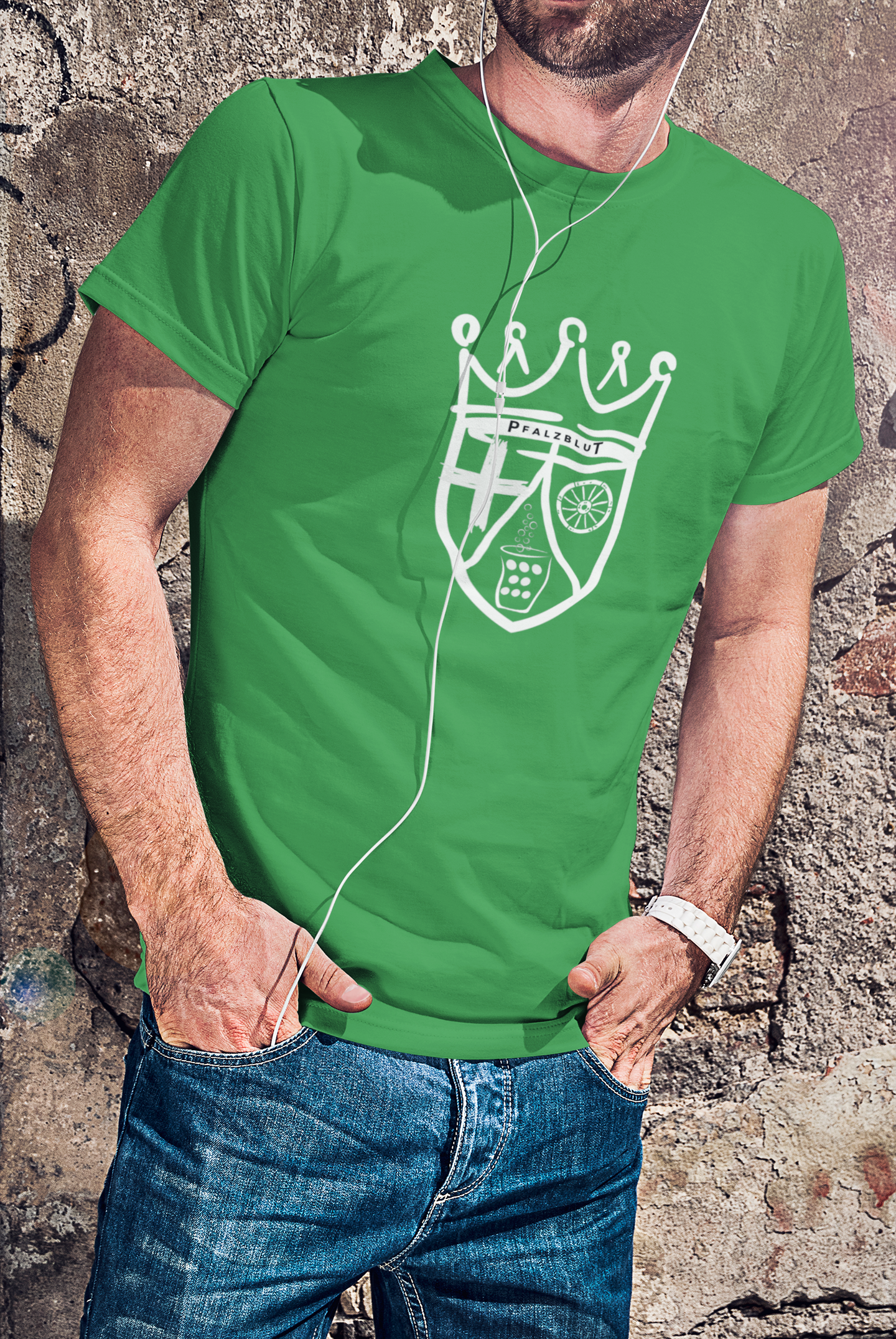 Herren T-Shirt "Pfalzblut Wappen"