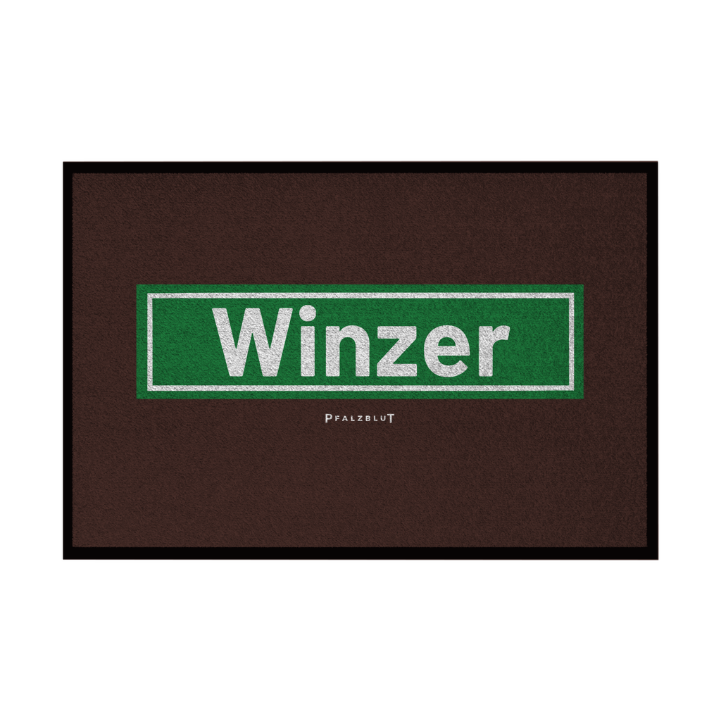 Fußmatte mit Gummirand "Winzer"