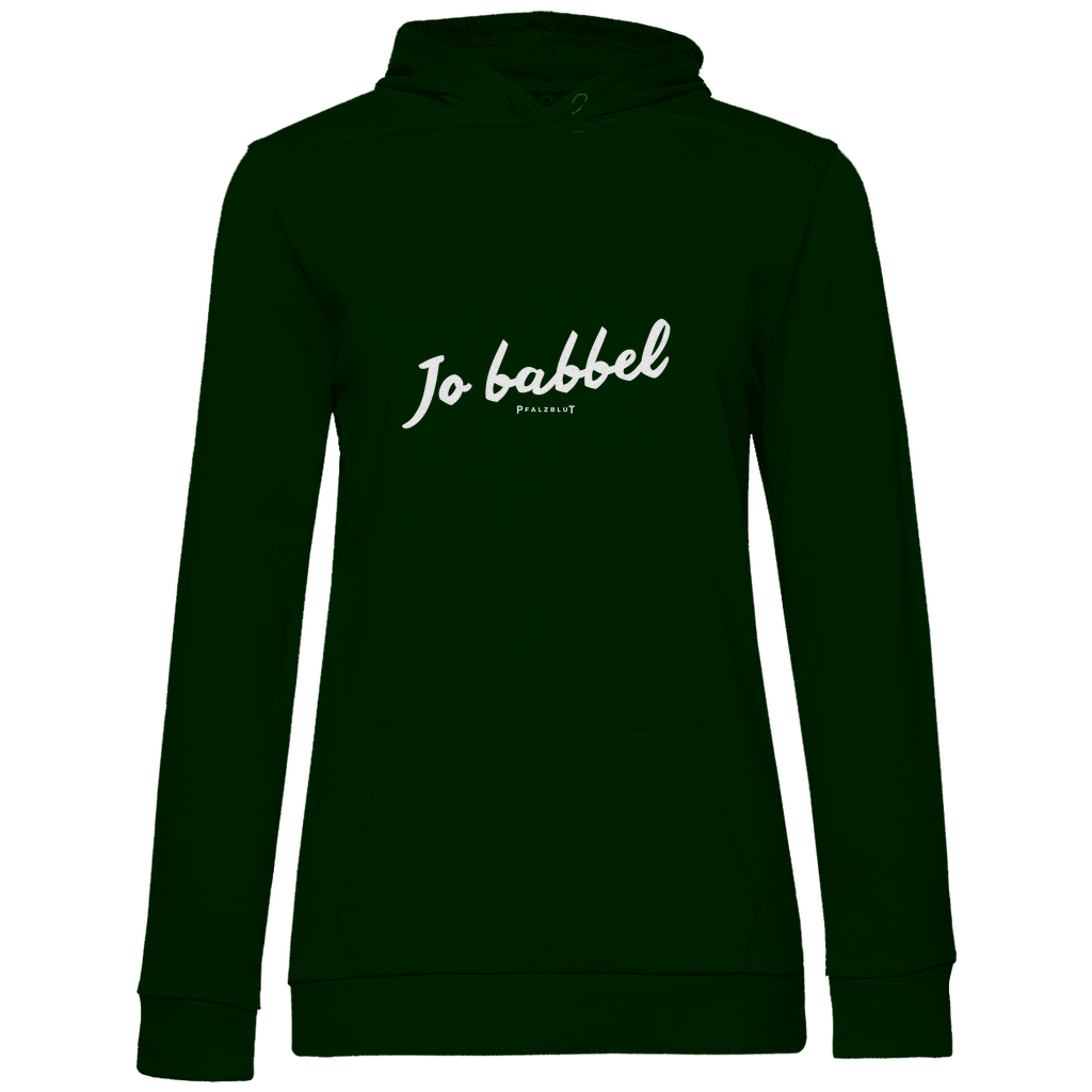 Damen Hoodie "Jo babbel"