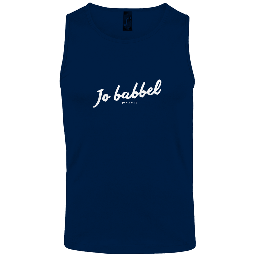 Herren Basic Tank Top "Jo babbel"