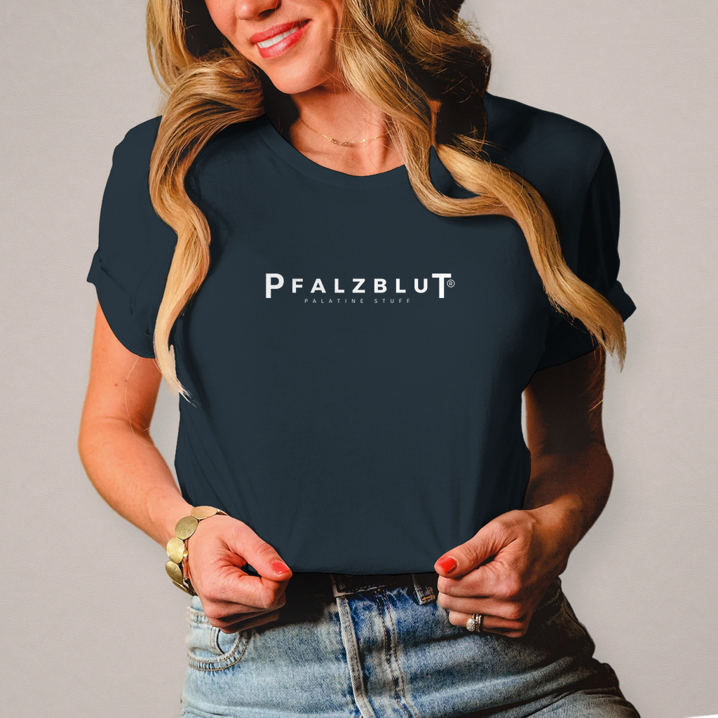 Damen T-Shirt Pfalzblut Logo Weiss