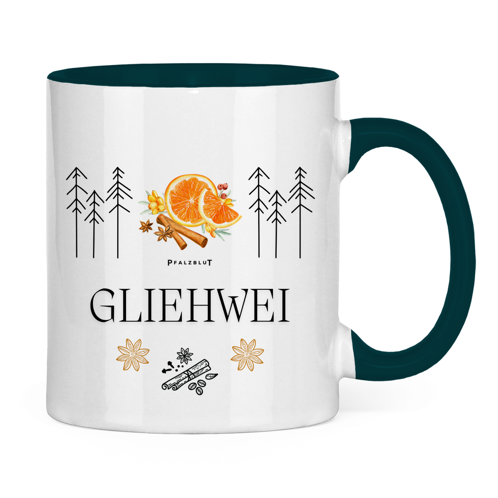 Tasse zweifarbig "GLIEHWEI"