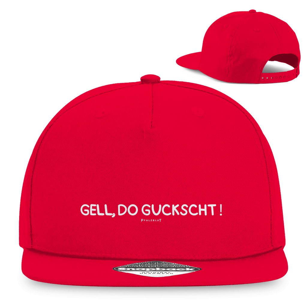 Snapback Rapper Cap "Gell, do guckscht"