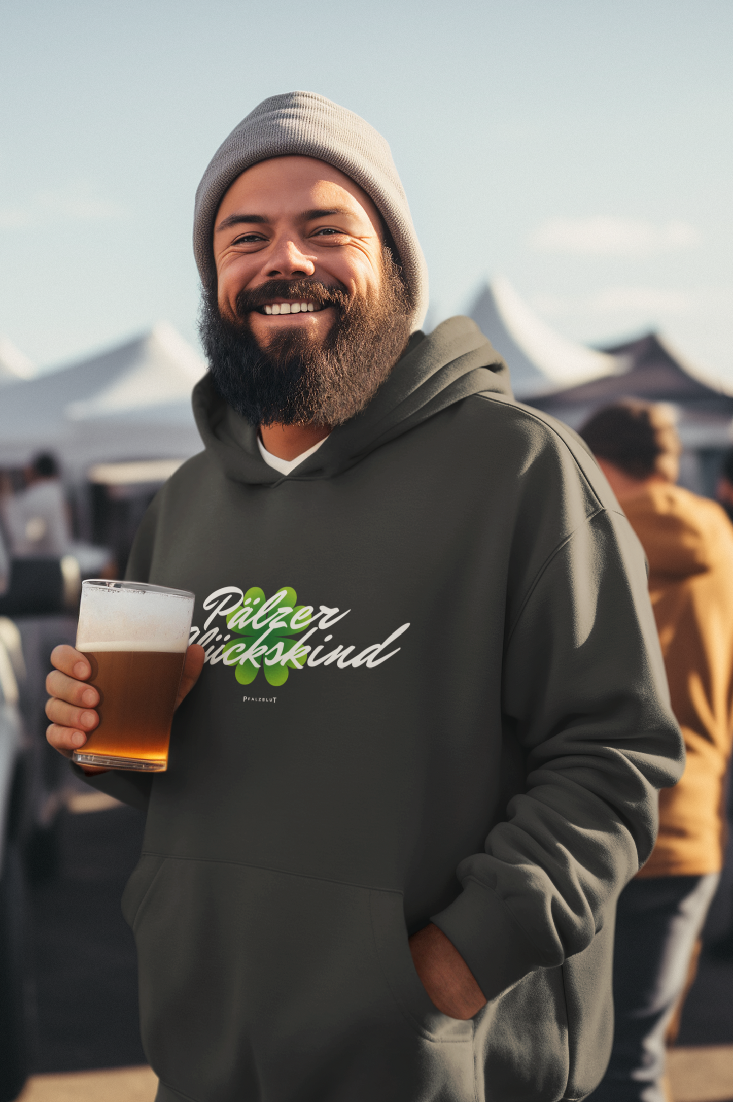 Herren Hoodie "Pälzer Glückskind"