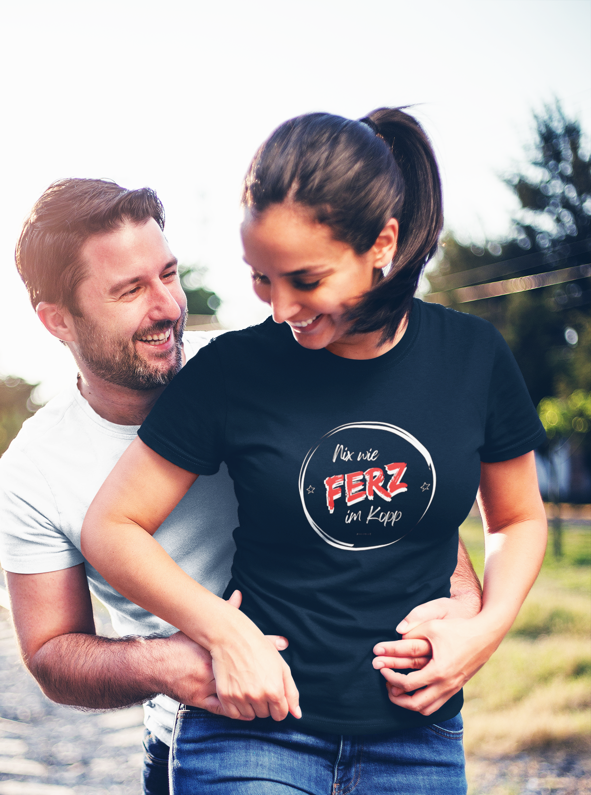 Damen T-Shirt "Nix wie Ferz im Kopp"