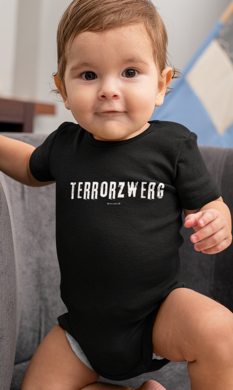 Pfalzblut Baby Body kurzarm " Terrorzwerg"
