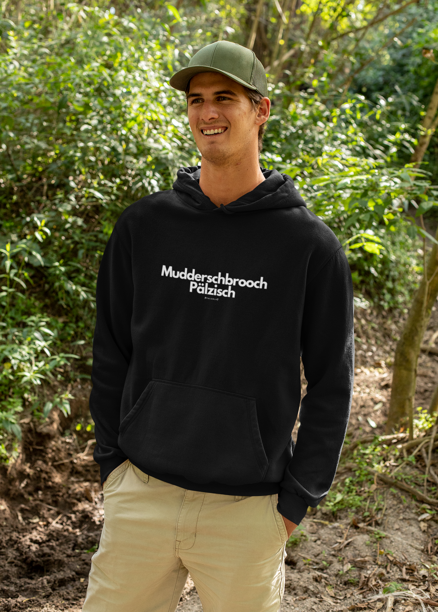 Herren Hoodie "Mudderschbrooch Pälzisch"
