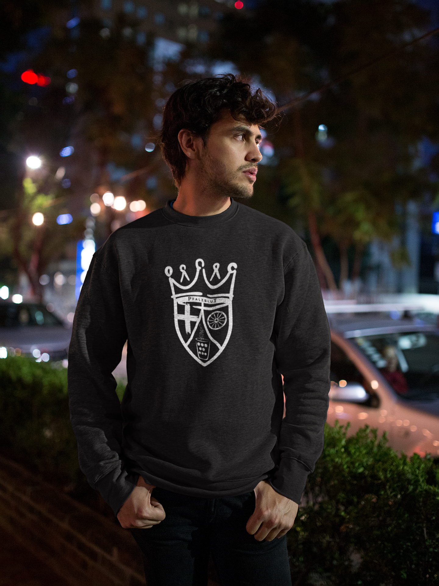 Herren Sweatshirt "Pfalzblut Wappen"
