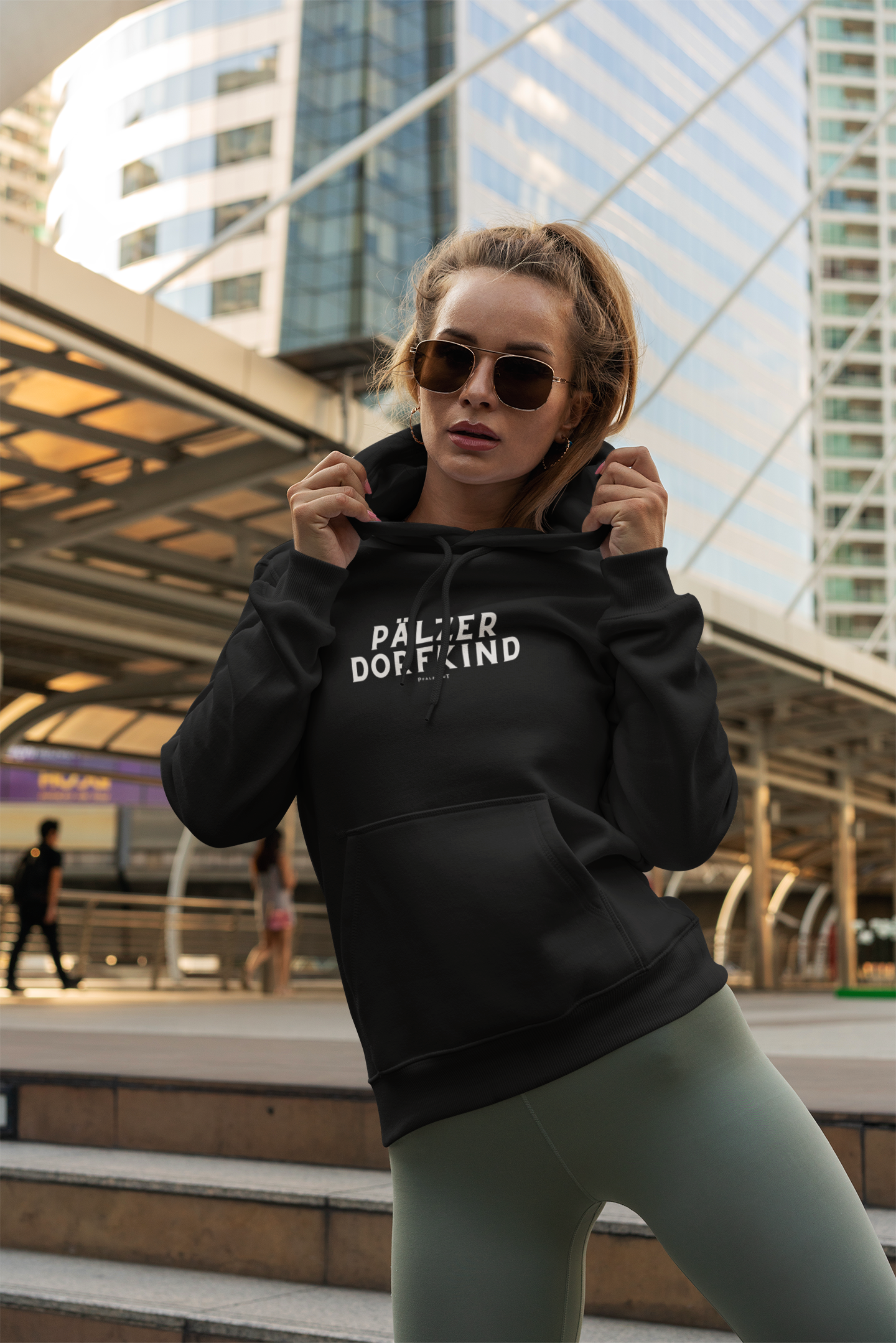 Damen Hoodie "Pälzer Dorfkind"
