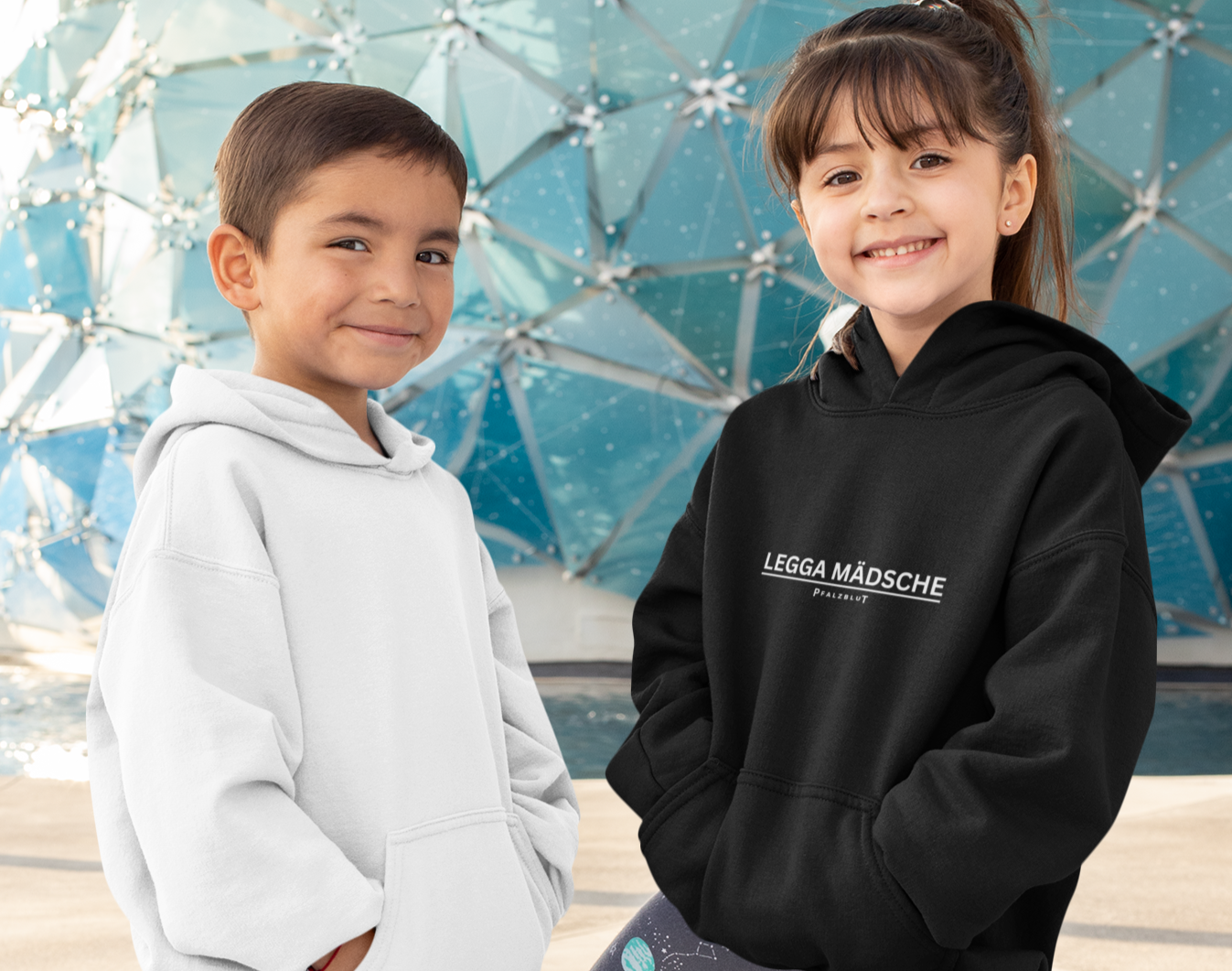 Kinder Premium Bio Hoodie "Legga Mädsche"