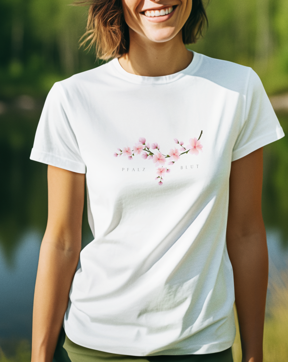Damen Shirt Pfalzblut Mandelblüte