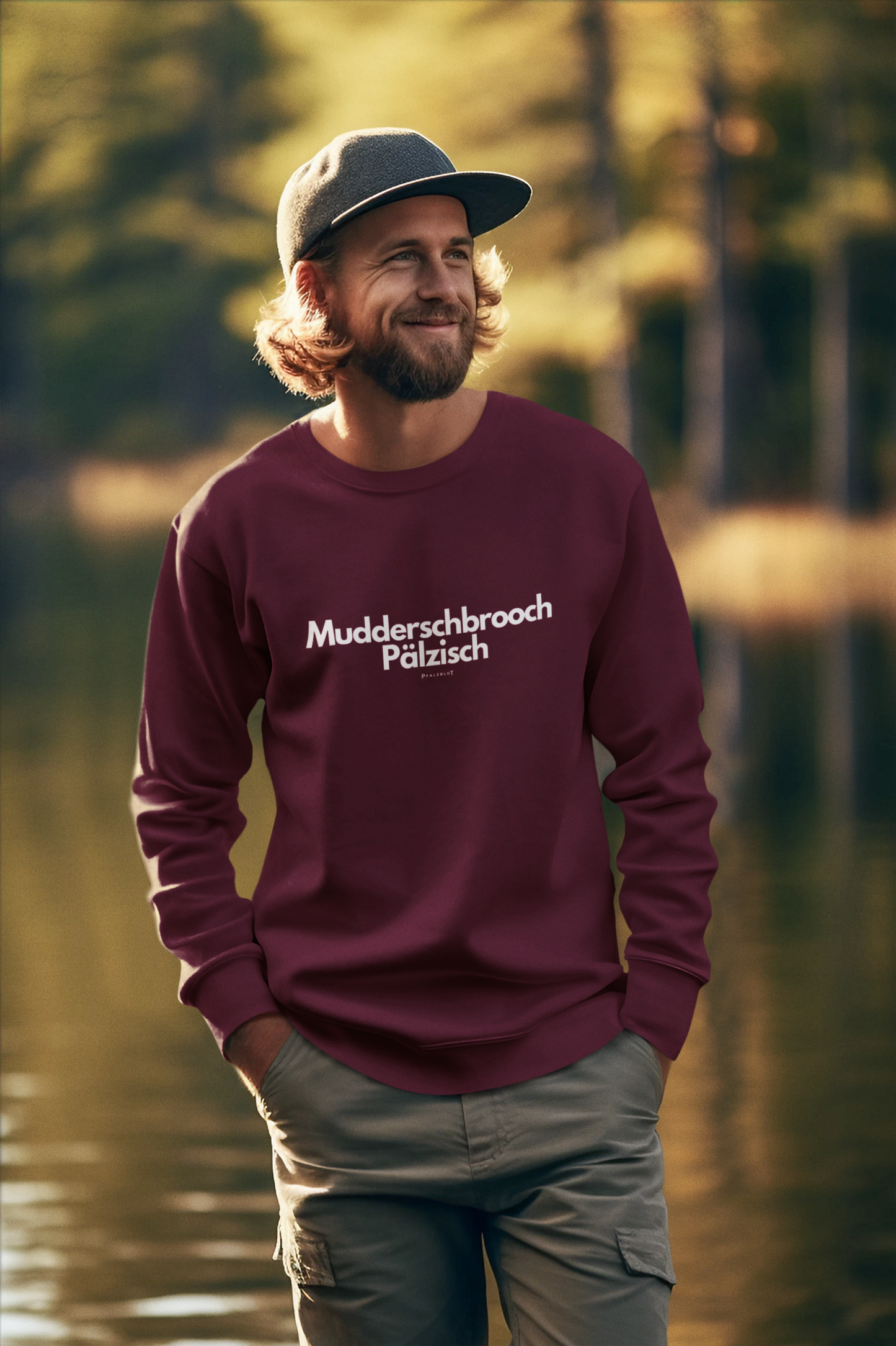 Herren Sweatshirt "Muddersprooch Pälzisch"
