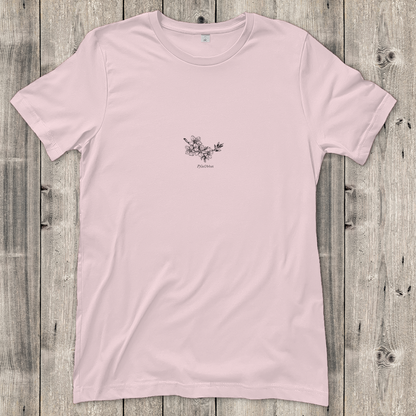 Damen T-Shirt "Mandelblüte Zeichnung"