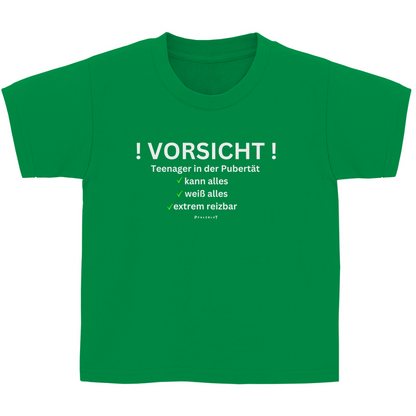 Kinder Basic T-Shirt " Vorsicht Teenager"