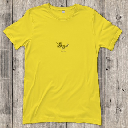 Damen T-Shirt "Mandelblüte Zeichnung"