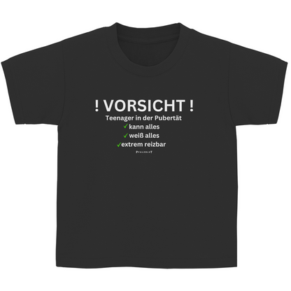 Kinder Basic T-Shirt " Vorsicht Teenager"