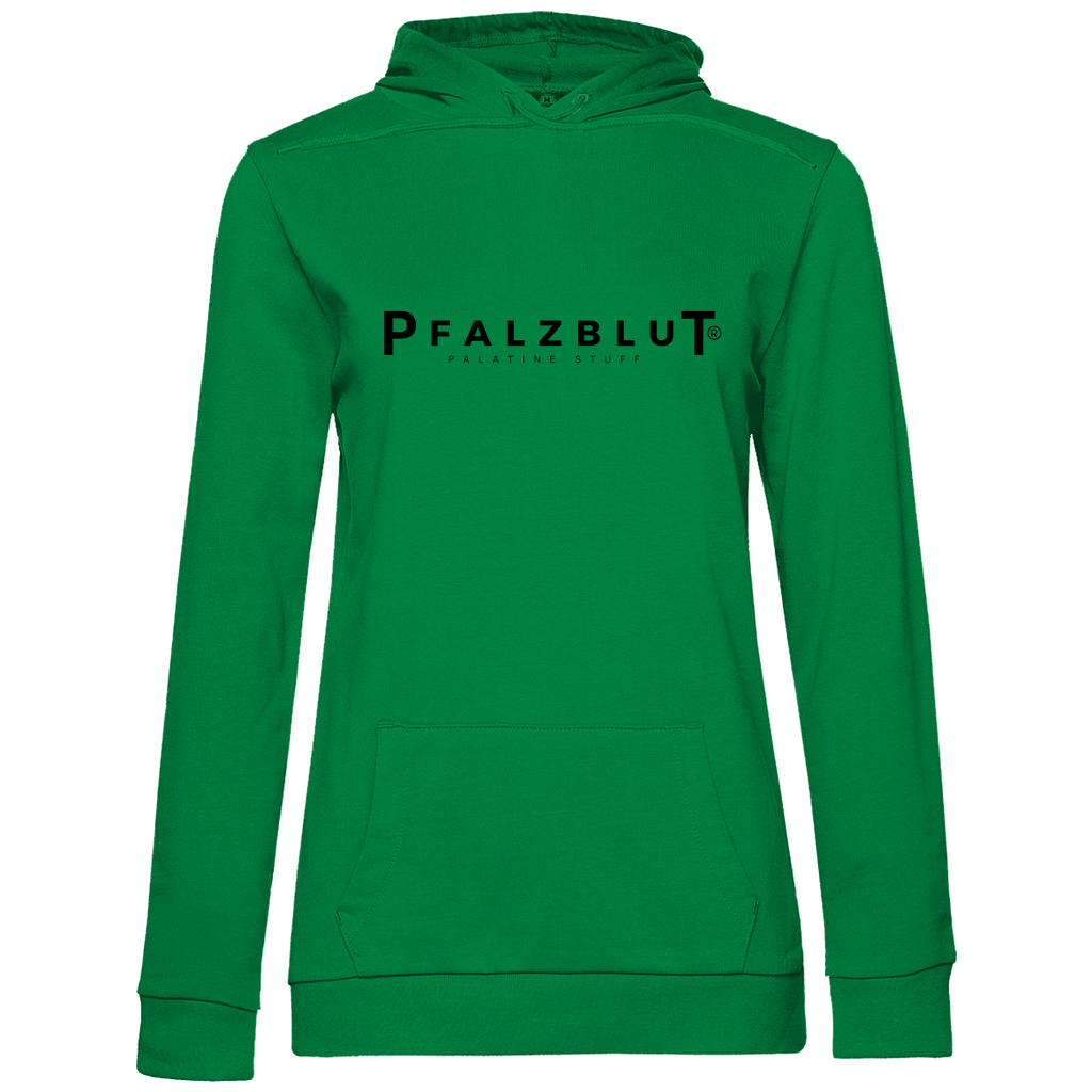 Damen Hoodie Pfalzblut Logo Schwarz