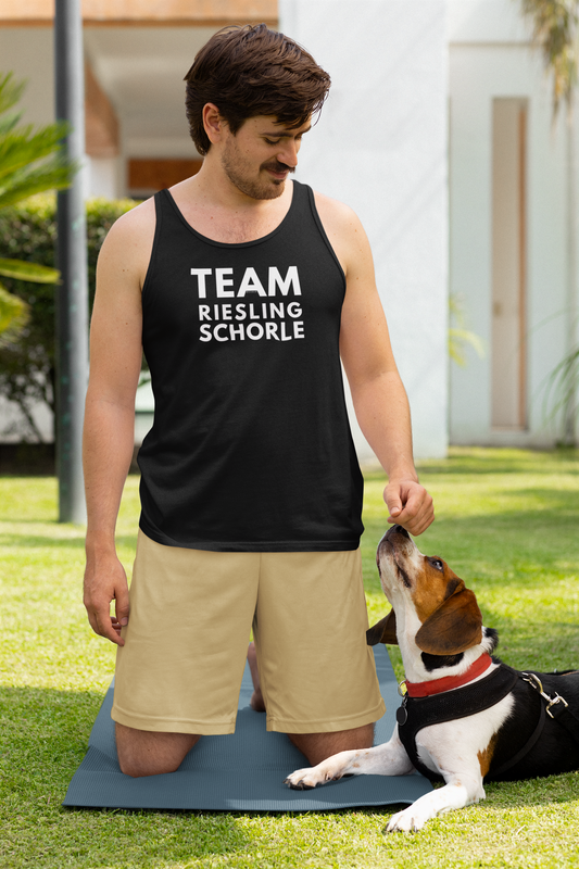 Herren Basic Tank Top "Team Riesling Schorle"