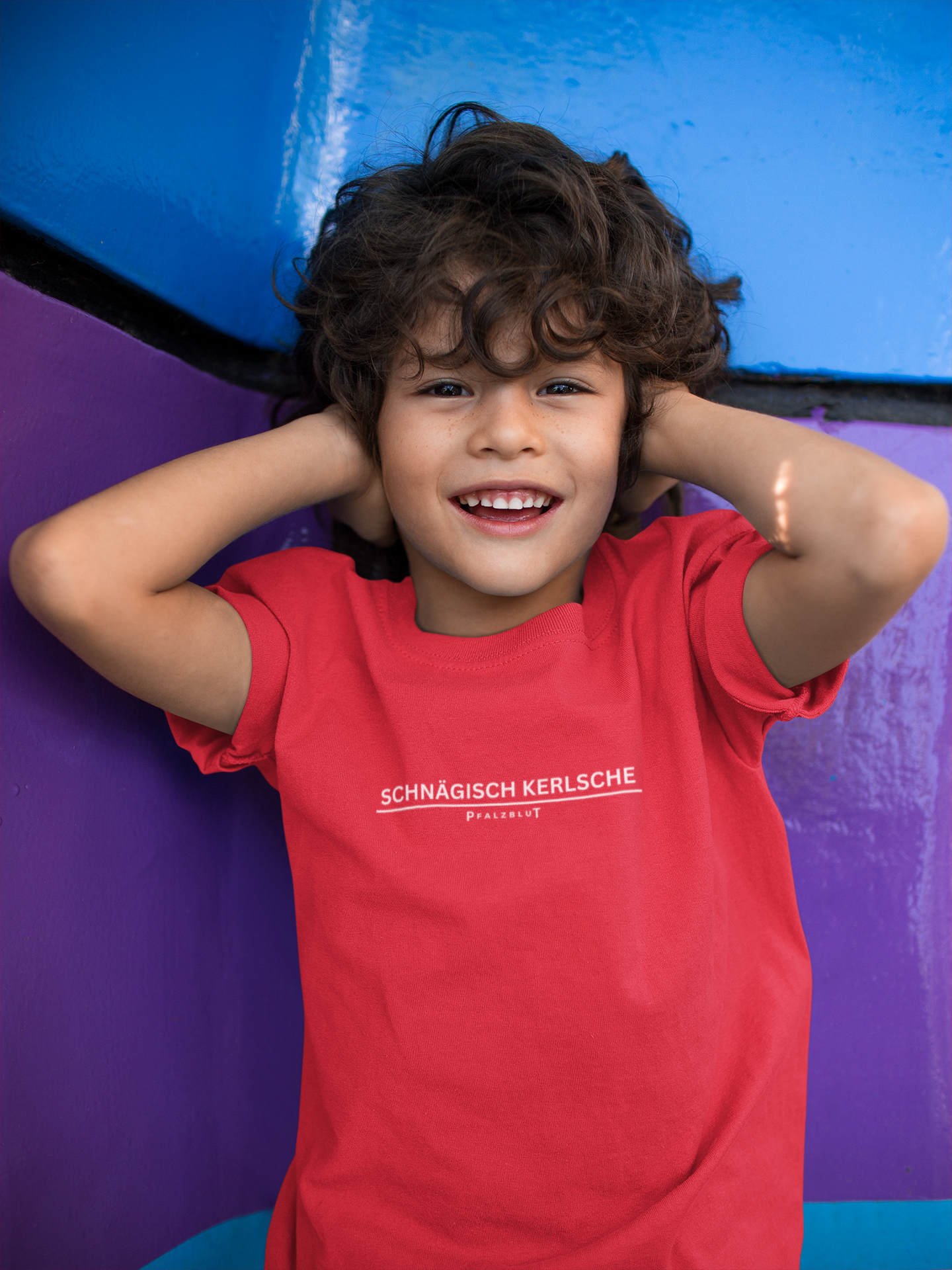 Kinder Basic T-Shirt "Schnägisch Kerlsche"