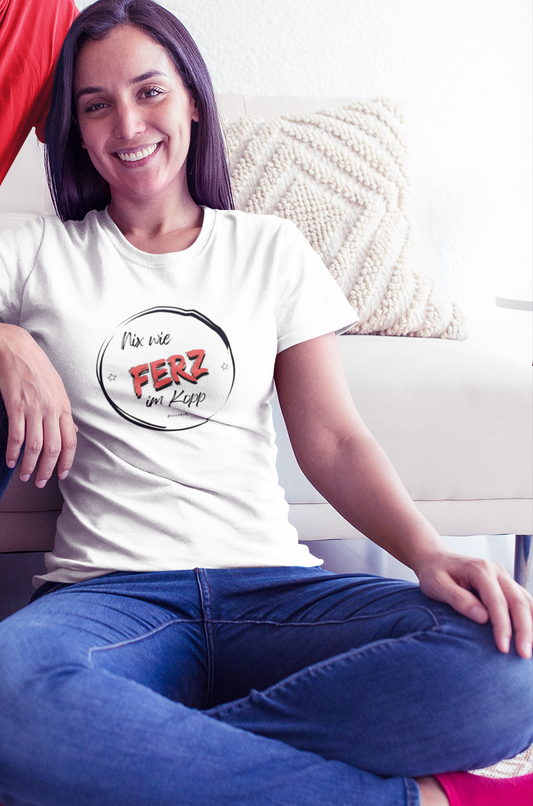 Damen T-Shirt "Nix wie Ferz im Kopp"