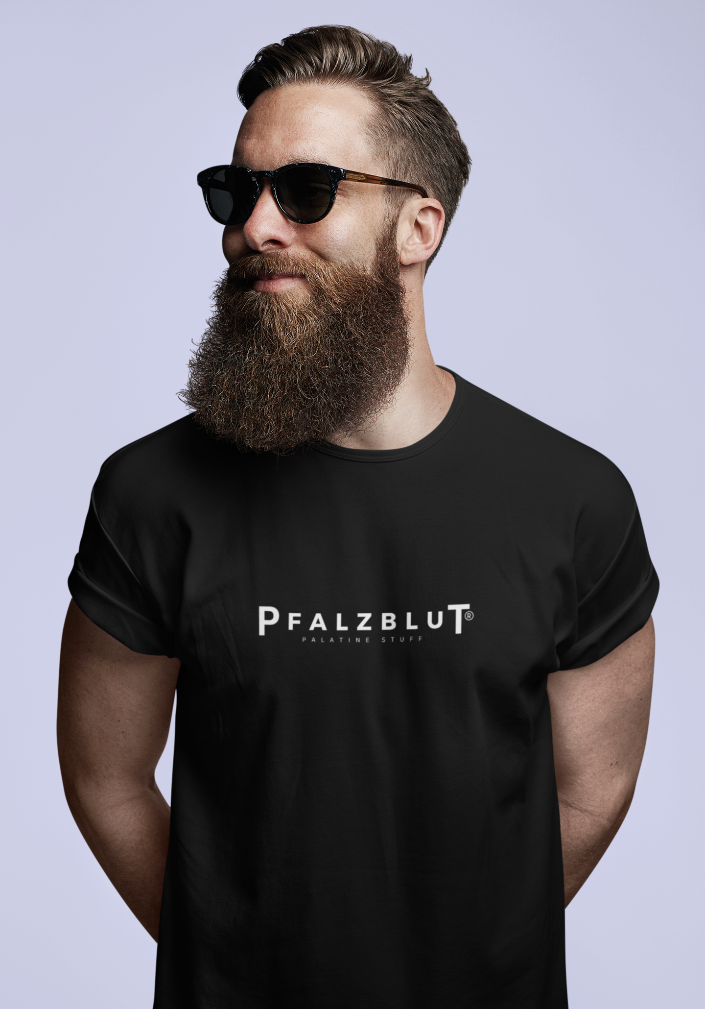 Herren T-Shirt Pfalzblut Logo Weiss