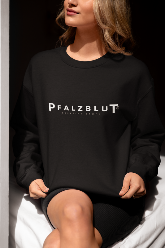 Damen Sweatshirt Pfalzblut Logo Weiss