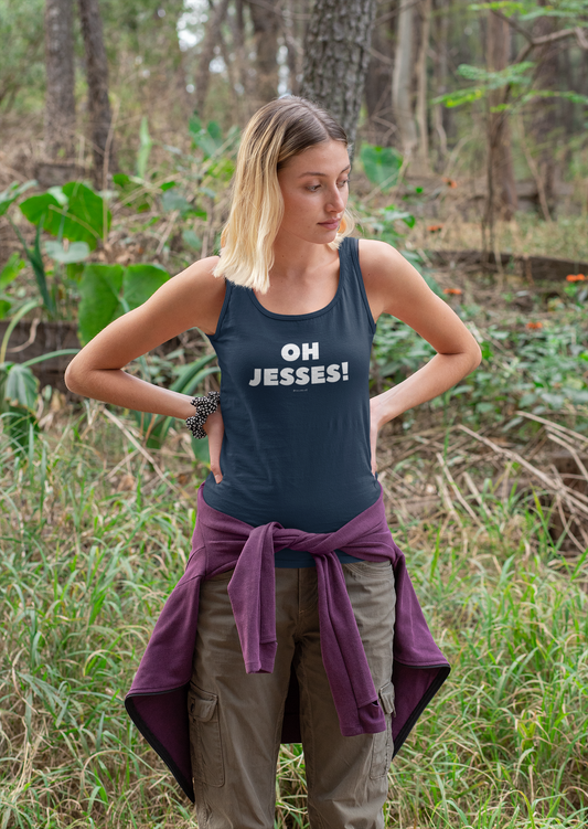 Damen Basic Tank Top "Oh jesses"